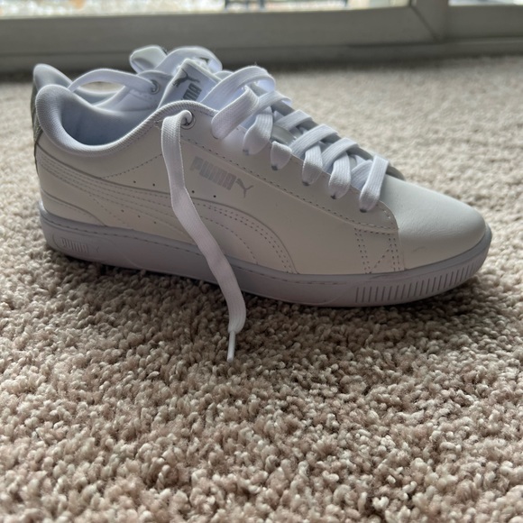 Puma White Memory Foam Sneakers - Picture 5 of 9